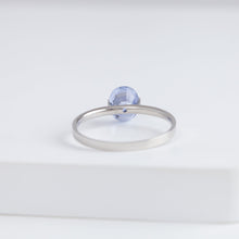 Load image into Gallery viewer, Band one-of-a-kind platinum icy sapphire ring