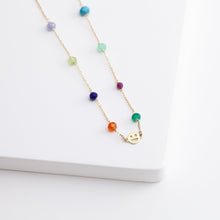 Load image into Gallery viewer, Multicolor stone smiley bracelet