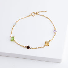 Load image into Gallery viewer, Mixed gemstones bracelet