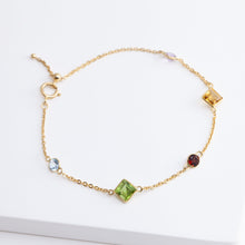 Load image into Gallery viewer, Mixed gemstones bracelet