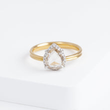 Load image into Gallery viewer, Tulle antique champagne diamond ring