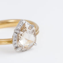 Load image into Gallery viewer, Tulle antique champagne diamond ring