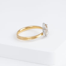 Load image into Gallery viewer, Tulle antique champagne diamond ring