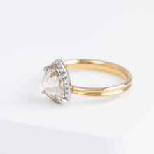 Load image into Gallery viewer, Tulle antique champagne diamond ring