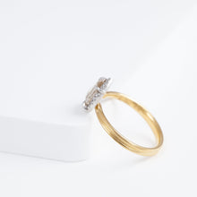 Load image into Gallery viewer, Tulle antique champagne diamond ring