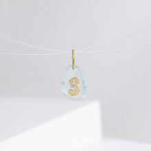 Load image into Gallery viewer, '3' aquamarine pendant