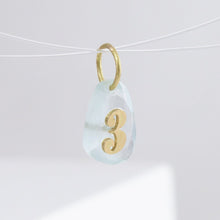 Load image into Gallery viewer, '3' aquamarine pendant