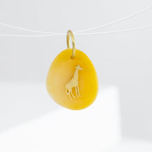 Load image into Gallery viewer, Giraffe yellow opal pendant