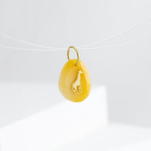 Load image into Gallery viewer, Giraffe yellow opal pendant