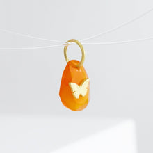 Load image into Gallery viewer, Butterfly carnelian pendant