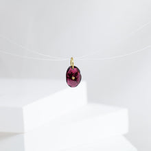 Load image into Gallery viewer, Flying pig garnet pendant