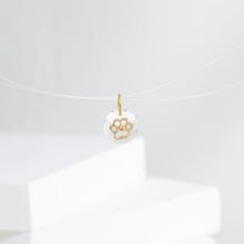 Load image into Gallery viewer, Paw rose quartz pendant