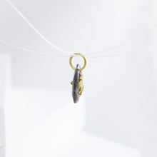 Load image into Gallery viewer, Unicorn black rutilated quartz pendant