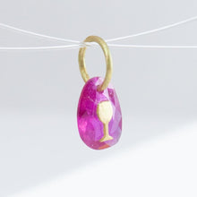 Load image into Gallery viewer, Wine ruby pendant
