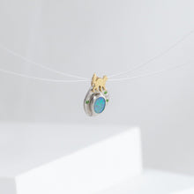 Load image into Gallery viewer, One-of-a-kind angry cat opal pendant