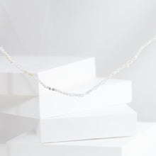 Load image into Gallery viewer, Tree charm white gemstones beads necklace