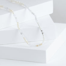 Load image into Gallery viewer, Tree charm white gemstones beads necklace