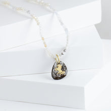 Load image into Gallery viewer, Unicorn black rutilated quartz pendant