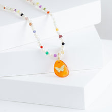 Load image into Gallery viewer, Butterfly carnelian pendant