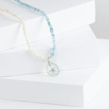 Load image into Gallery viewer, Starfish prehnite pendant