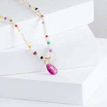 Load image into Gallery viewer, Wine ruby pendant