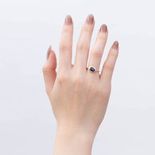 Load image into Gallery viewer, One-of-a-kind bi-color sapphire ring B