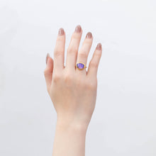 Load image into Gallery viewer, One of a kind opalized wood ring