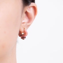 Load image into Gallery viewer, Crest pink opal lily earrings B – limited edition