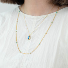 Load image into Gallery viewer, Turquoise whisper chain necklace