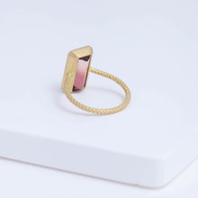 Load image into Gallery viewer, One-of-a-kind Bi-color tourmaline NS ring