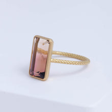 Load image into Gallery viewer, One-of-a-kind Bi-color tourmaline NS ring