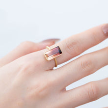Load image into Gallery viewer, One-of-a-kind Bi-color tourmaline NS ring
