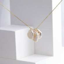 Load image into Gallery viewer, Petal triple drop necklace