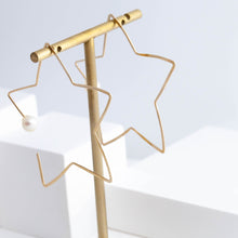 Load image into Gallery viewer, Symbol star hoop earring