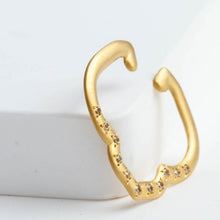 Load image into Gallery viewer, Crest lily ear cuff with diamonds