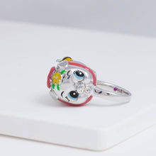 Load image into Gallery viewer, Silver piggy bank ring