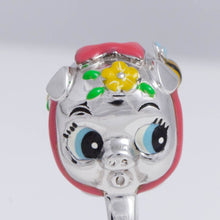 Load image into Gallery viewer, Silver piggy bank ring