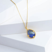 Load image into Gallery viewer, One-of-a-kind bi-color tanzanite necklace