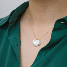 Load image into Gallery viewer, Petal triple drop necklace