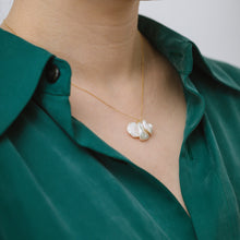 Load image into Gallery viewer, Petal triple drop necklace