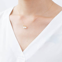 Load image into Gallery viewer, Bunny double pearl necklace