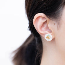 Load image into Gallery viewer, Daisy emerald butterfly earrings