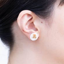 Load image into Gallery viewer, Daisy carnelian butterfly earrings