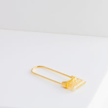 Load image into Gallery viewer, Drop mini square rutilated quartz earring - Kolekto