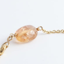 Load image into Gallery viewer, Stone chain bracelet with Imperial Topaz - Kolekto