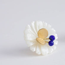 Load image into Gallery viewer, Daisy lapis lazuli butterfly earrings