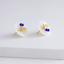 Load image into Gallery viewer, Daisy lapis lazuli butterfly earrings
