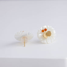 Load image into Gallery viewer, Daisy carnelian butterfly earrings