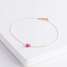 Load image into Gallery viewer, Rough stone ruby bracelet - Kolekto