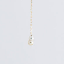 Load image into Gallery viewer, Baby akoya pearl twin pearl drop earrings - Kolekto